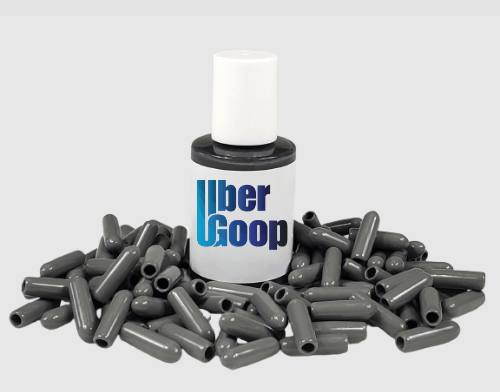 Uber Goop™ Dark Grey Dishwasher Rack Repair Coating Kit w/100 caps - 1 oz (NEW SIZE)