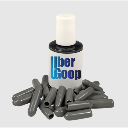 Uber Goop™ Dark Grey Dishwasher Rack Repair Coating Kit w/25 caps - 1/2 oz