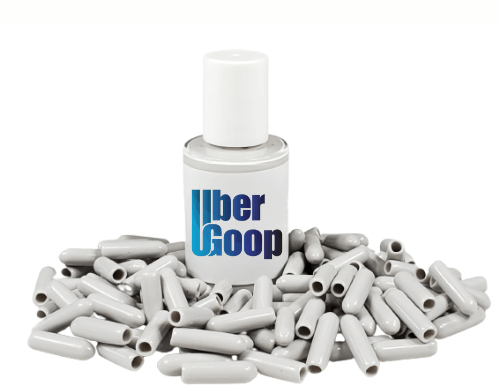 Uber Goop™ Light Grey Dishwasher Rack Repair Coating Kit w/100 caps - 1 oz (NEW SIZE)