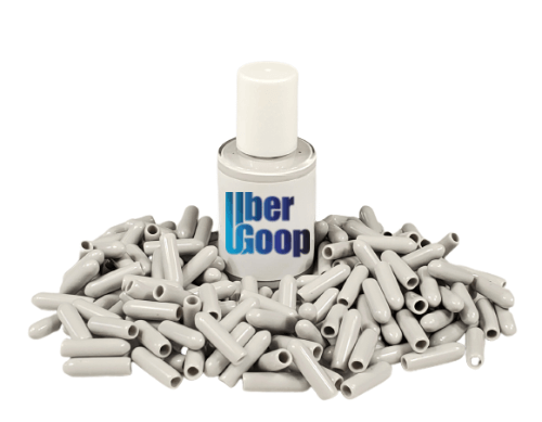 Uber Goop™ Light Grey Dishwasher Rack Repair Coating Kit w/150 caps - 1 oz (NEW SIZE)
