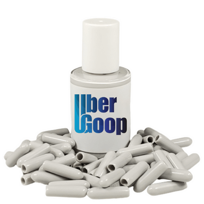 Uber Goop™ Light Grey Dishwasher Rack Repair Coating Kit w/50 caps - 1 oz (NEW SIZE)