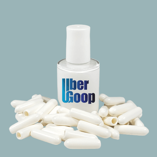 Uber Goop™ White Dishwasher Rack Repair Coating Kit w/40 caps - 1/2 oz